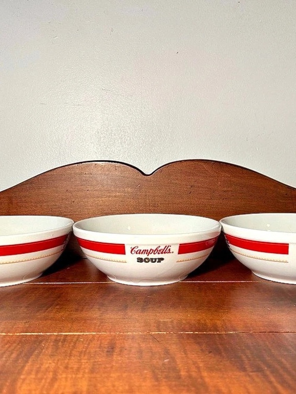 Set of 3 Gibson Campbell’s Soup Bowls 6 7/8” diam x 2.5” t